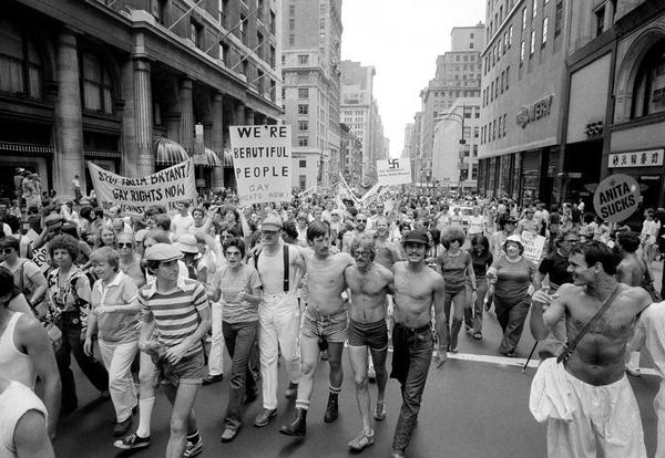 Gay Liberation Day, 1977, NYC, Fifth Avenue