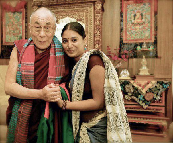 Wasfia Nazreen és a Dalai Láma